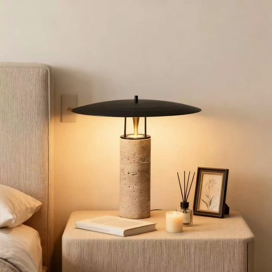Postmodern LED Minimalist Yellow Stone Table Lamp Designer Art Living Room Bedroom Lamp Nordic Creative Bedside Desk Lights