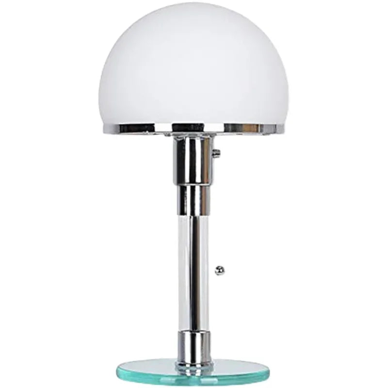 Modern Minimalist White Glass Lampshade LED Reading Desk Lamp Bauhaus Study Bedroom Indoor Homeing Decoration Lighting Fixtures