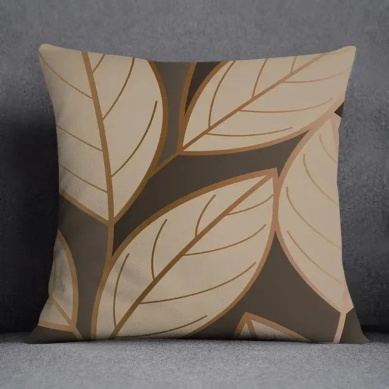 Square Office Cushion Cover Geometric Flower Collection Pattern Home Decor Pillow Cover