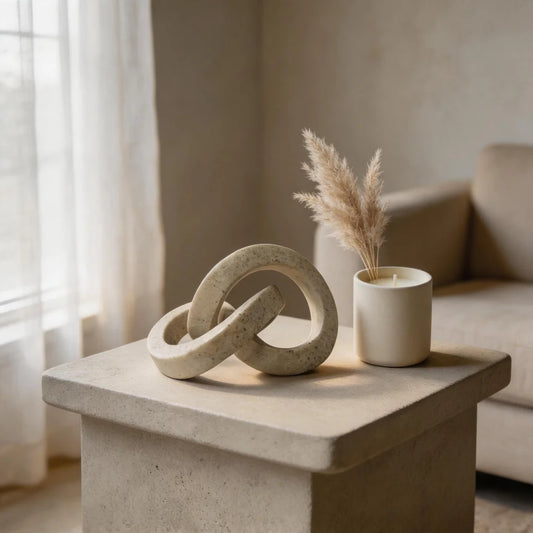Nordic-Style Resin Artistic Knot Ornament Minimalist Home Decor Sculpture for Bedrooms, Living Rooms, Office Abstract Art Decor
