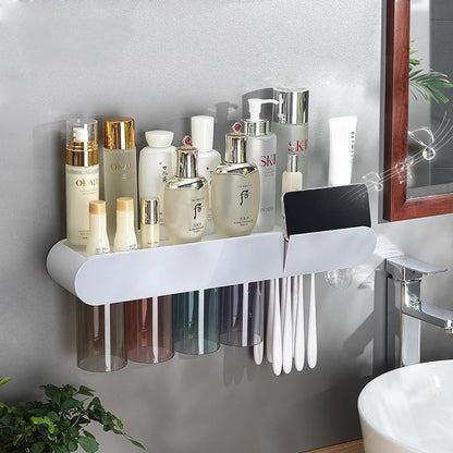Smart Magnetic Toothbrush Holder & Dispenser
