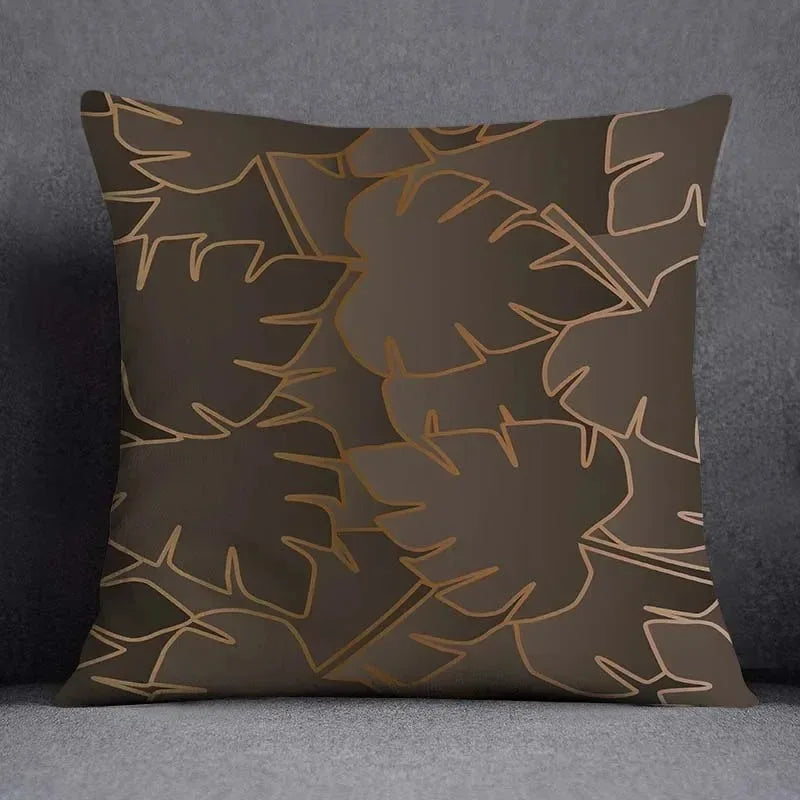 Square Office Cushion Cover Geometric Flower Collection Pattern Home Decor Pillow Cover