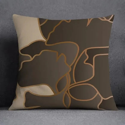 Square Office Cushion Cover Geometric Flower Collection Pattern Home Decor Pillow Cover