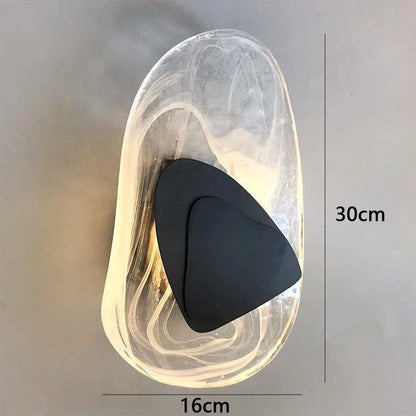 Corridor Decoration Hotel Wall Lamp Iron Plate Random Glass Pattern Creative Sconce Lustre LED Indoor Home Bedroom Modern Lights