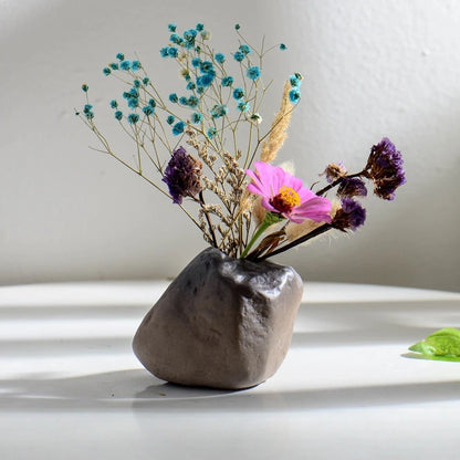 Ceramics Vintage Flower Vase Desktop Flower Bottle Aesthetic Retro Flower Pot Hydroponics Flower Arrangement Flower Vases