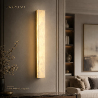 Spanish Marble Copper Wall Lamp Minimalist New Chinese Living Room TV Background Wall Decorative Lamp Aisle Corridor Bedroom