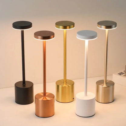 Rechargeable LED Desk Lamp,3 Color Changing & Dimmable,Touch Control Night Light,Bedroom,Modern Ambient Light Bar,Office,Home