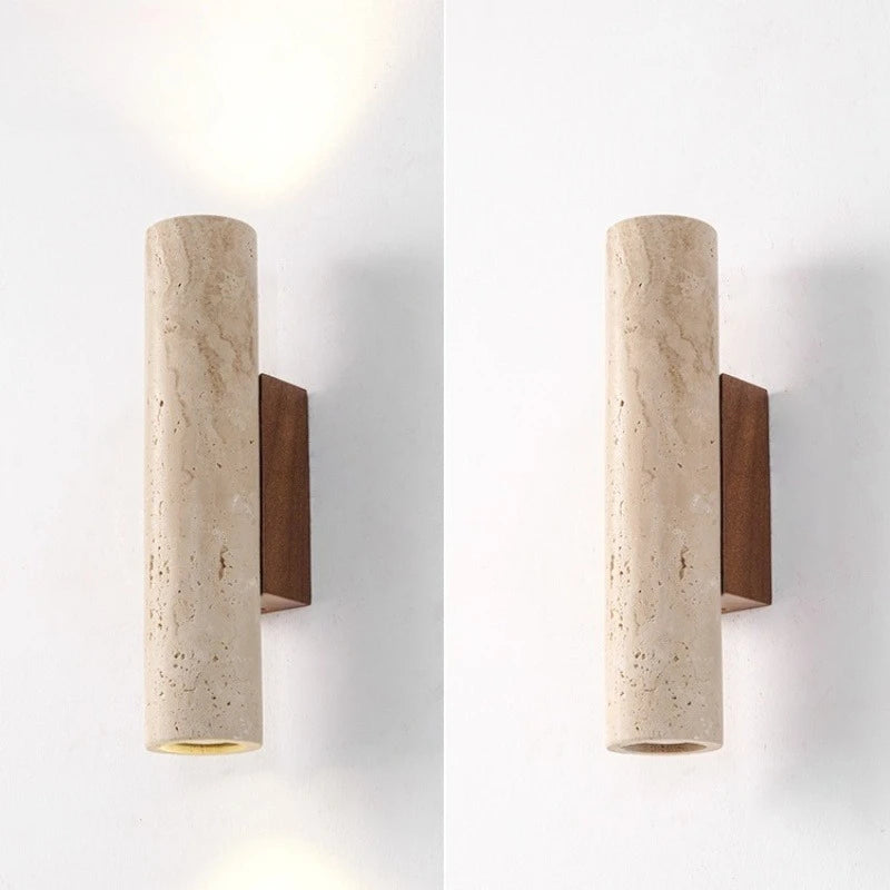 Spanish Yellow Cave Stone LED Wall Lamp Nordic Minimalist Living Room Bedroom Headboard Background Home Decor Fixture