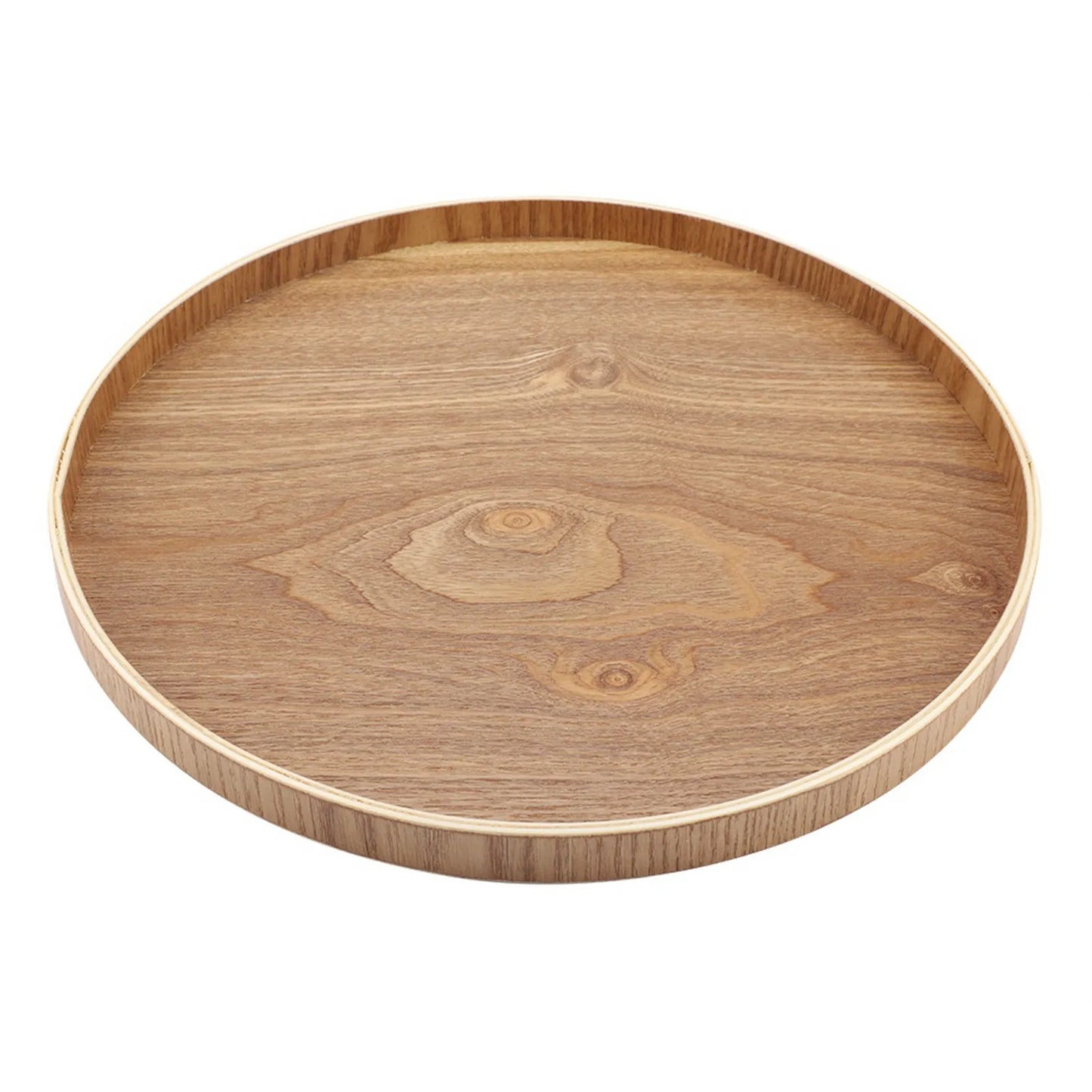 1PCS Round Bamboo Tray Saucer Flower Pot Tray Cup Pad Coaster Plate Kitchen Decorative Plate Creative Coaster Coffee Cup Mat