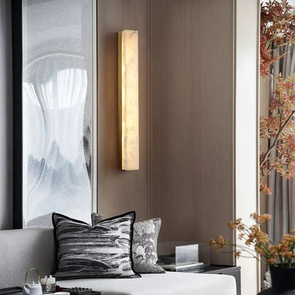 Spanish Marble Copper Wall Lamp Minimalist New Chinese Living Room TV Background Wall Decorative Lamp Aisle Corridor Bedroom