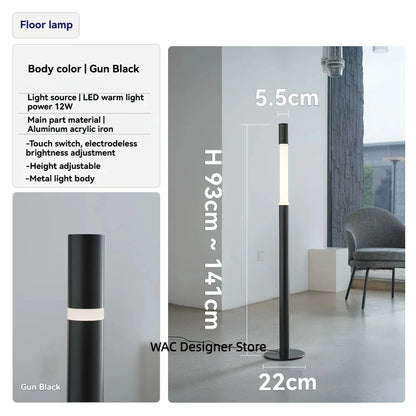 Modern Minimalist Floor light with Touch Sensor Standing Light for Sofa Side Bedroom Sofa Side Bedroom Designer Floor Lamp