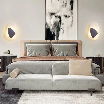 Corridor Decoration Hotel Wall Lamp Iron Plate Random Glass Pattern Creative Sconce Lustre LED Indoor Home Bedroom Modern Lights