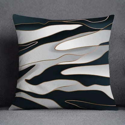 Square Office Cushion Cover Geometric Flower Collection Pattern Home Decor Pillow Cover