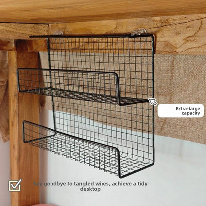 No-Drill Cable Organizer Box Computer Desk Cable Management Storage Box  Network Cable Organizer Home Organization
