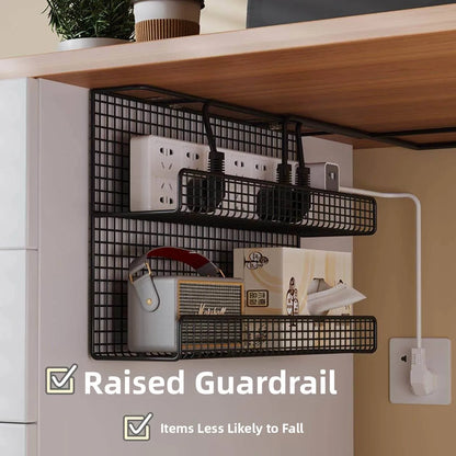 No-Drill Cable Organizer Box Computer Desk Cable Management Storage Box  Network Cable Organizer Home Organization