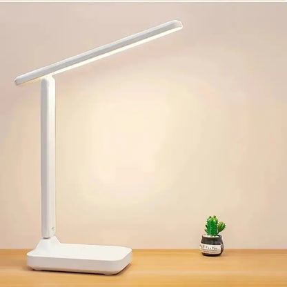 Folding Desk Lamp, USB Touch Control Dimmable Night Light, LED USB Rechargeable Desk Lamp for Student Dormitory Reading and Bedr