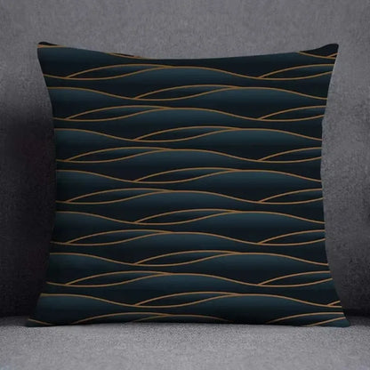 Square Office Cushion Cover Geometric Flower Collection Pattern Home Decor Pillow Cover