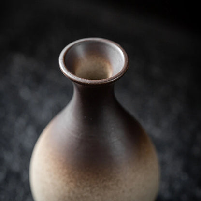 Ceramics Vintage Flower Vase Desktop Flower Bottle Aesthetic Retro Flower Pot Hydroponics Flower Arrangement Flower Vases