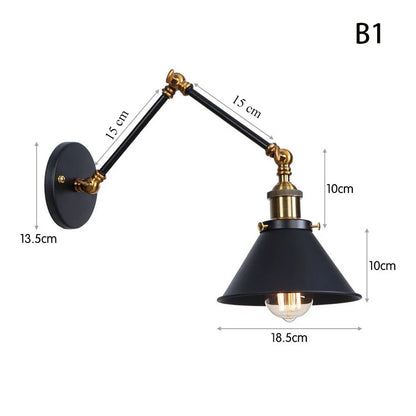 Modern Minimalist Bedroom Wall Lamp for Living Room Aisle Dining Room Adjustable Decorative Long Arm Wall Sconce Reading Lights