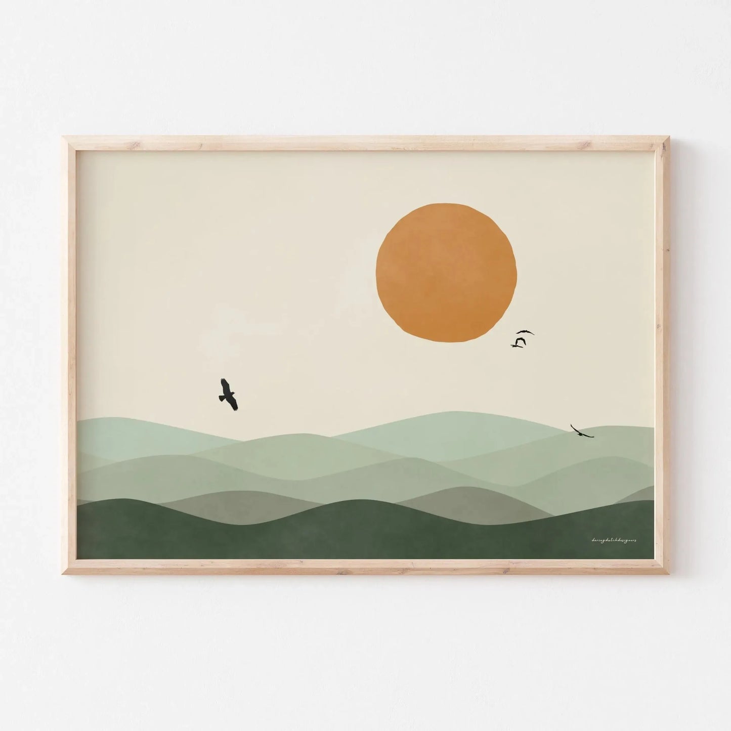 3pcs/set Japanese Alps Sunrise Canvas Printing Abstract Line Landscape Wall Art Art Poster for Modern Living Room & Home Decor