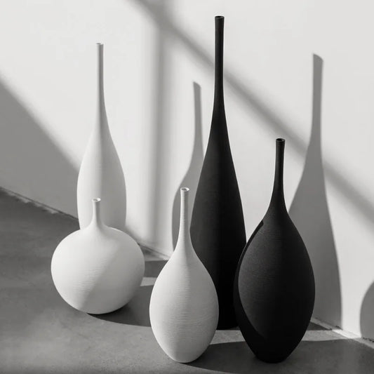 1PC Modern Handmade Art Zen Vase Ceramic Ornaments Decoration Vase Ceramic Decor Vases Tall Floor Vases for Living Room