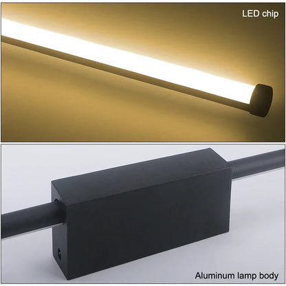 Indoor LED  long wall lamp  Nordic style Long LED Wall Light  Home Decoration Bedroom Living Room Sofa Background