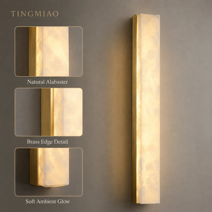 Spanish Marble Copper Wall Lamp Minimalist New Chinese Living Room TV Background Wall Decorative Lamp Aisle Corridor Bedroom