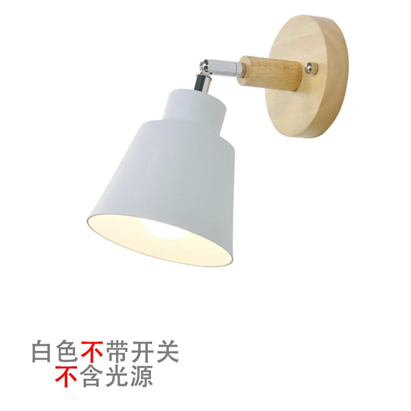 Nordic Bedside Wall Lamp Modern Minimalist Creative Light Luxury Living Room Bedroom Staircase Balcony Aisle Reading Wall Lamps