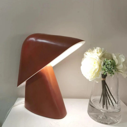 Minimalist orange Resin LED Desk Lamp led adjustable mushroom lamp Bedroom Bedside Light Study Living Room office desk lamp
