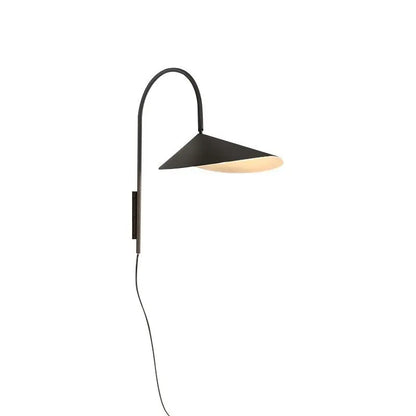 Minimalist Swing Arm Sconce Modern Ceramic Wall Light Adjustable Rotating Bedside Lamp  for Study Living Room Corridor