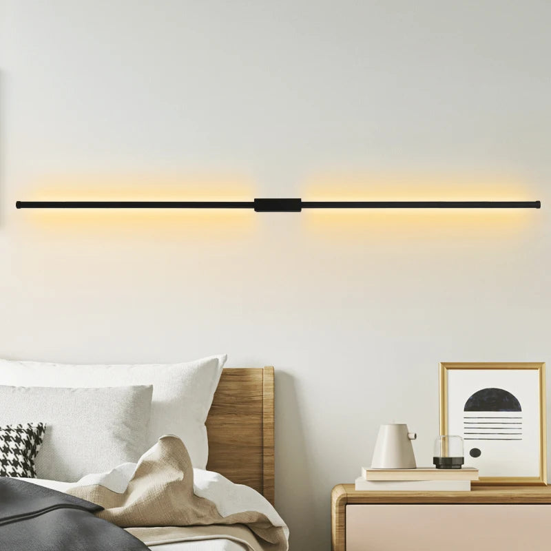 Indoor LED  long wall lamp  Nordic style Long LED Wall Light  Home Decoration Bedroom Living Room Sofa Background
