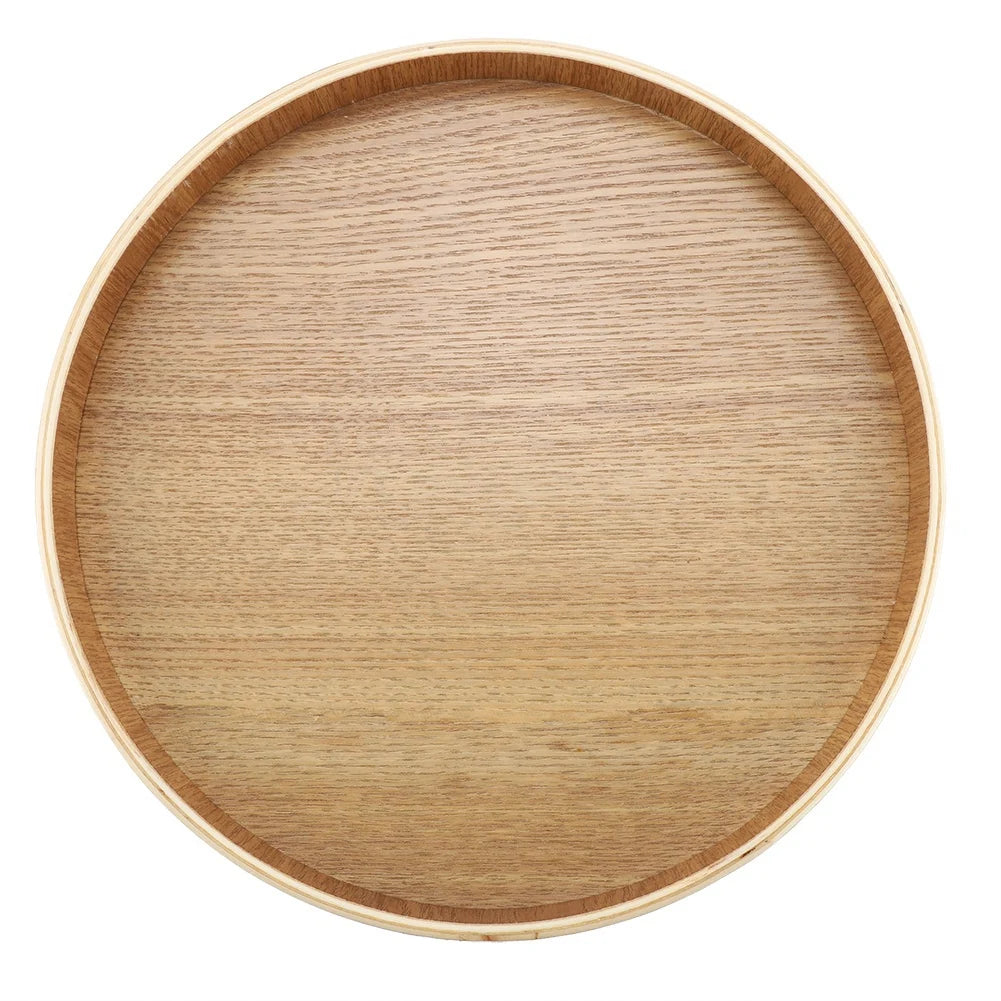 1PCS Round Bamboo Tray Saucer Flower Pot Tray Cup Pad Coaster Plate Kitchen Decorative Plate Creative Coaster Coffee Cup Mat