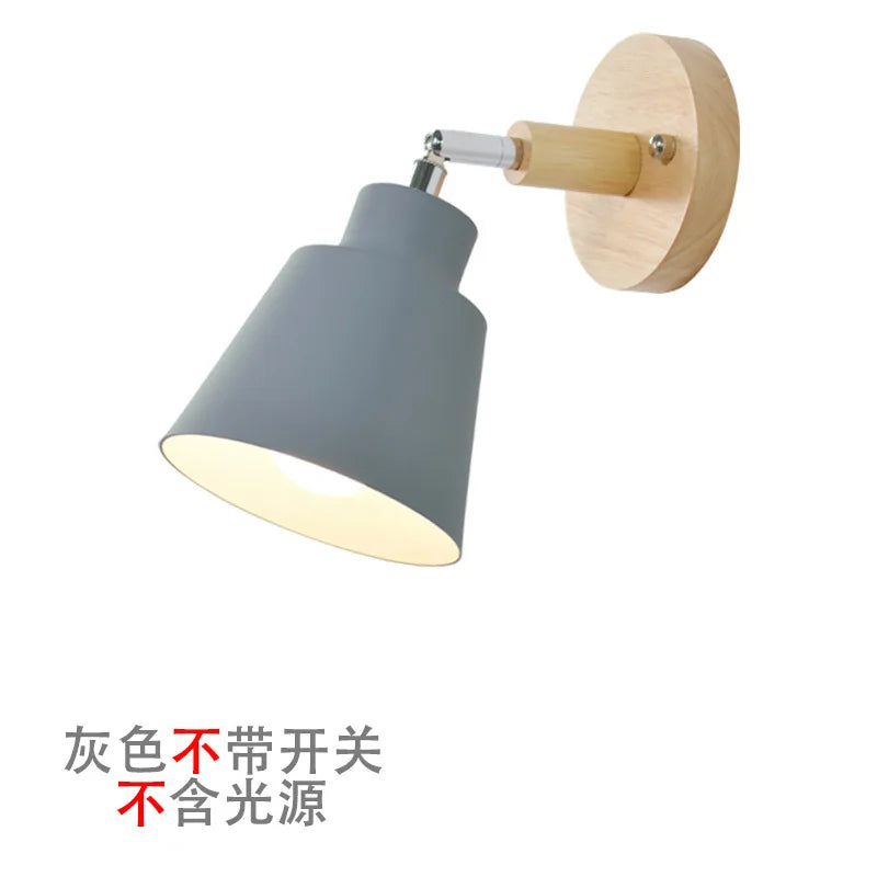 Nordic Bedside Wall Lamp Modern Minimalist Creative Light Luxury Living Room Bedroom Staircase Balcony Aisle Reading Wall Lamps