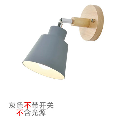 Nordic Bedside Wall Lamp Modern Minimalist Creative Light Luxury Living Room Bedroom Staircase Balcony Aisle Reading Wall Lamps