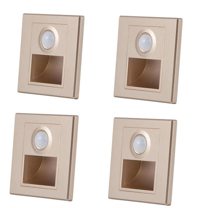PIR Motion Detector Light Sensor led lights AC 110V-240V Recessed staircase bedroom wall lamp led night light