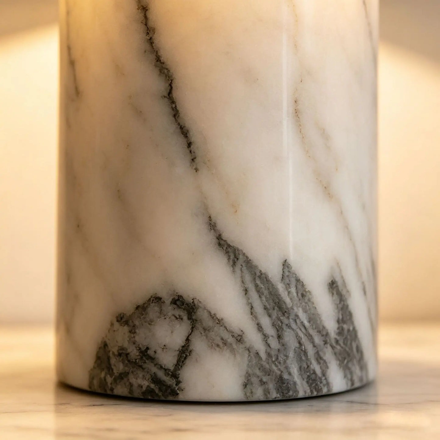 Modern Minimalist Marble Table Lamp Designer Pleated Fabric Lampshade Bedroom Bedside Bar Counter Touch Decorative Table Lamp