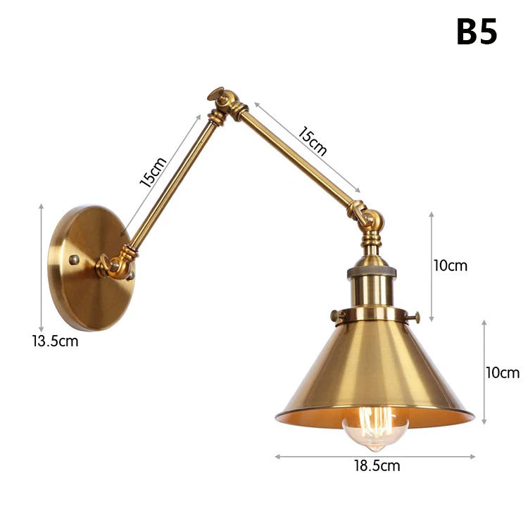 Modern Minimalist Bedroom Wall Lamp for Living Room Aisle Dining Room Adjustable Decorative Long Arm Wall Sconce Reading Lights