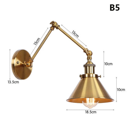Modern Minimalist Bedroom Wall Lamp for Living Room Aisle Dining Room Adjustable Decorative Long Arm Wall Sconce Reading Lights