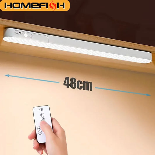 HOMEFISH Eye-care Table Lamp LED Light Bar Rechargeable Wirless Desk Reading Lamp USB Night Light For Bedside Kitchen Cabinet