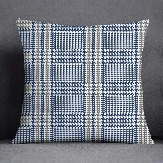 45x45CM Cushion Cover Geometric Pattern Polyester Blue Grey Pillowcase Upholstery Sofa Cushion Throw Pillow Home Decor Pillowcas