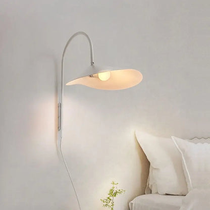 Minimalist Swing Arm Sconce Modern Ceramic Wall Light Adjustable Rotating Bedside Lamp  for Study Living Room Corridor