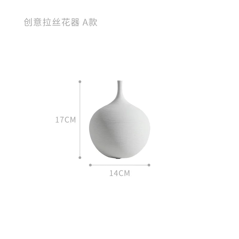1PC Modern Handmade Art Zen Vase Ceramic Ornaments Decoration Vase Ceramic Decor Vases Tall Floor Vases for Living Room