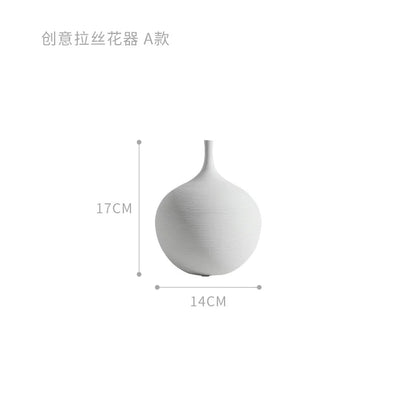 1PC Modern Handmade Art Zen Vase Ceramic Ornaments Decoration Vase Ceramic Decor Vases Tall Floor Vases for Living Room