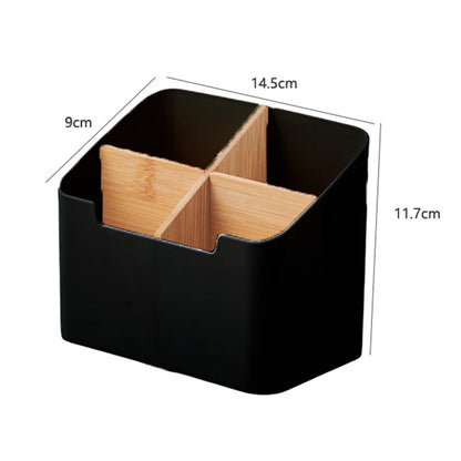 Remote Control Holder, Remote Caddy, TV Remote Organizer Table Desktop, Storage Box for Makeup Brushes, Office Supplies