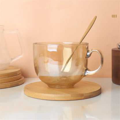 15cm/5.9inch Diameter Round Coaster Placemats Bamboo Tray  Tea Coffee Cup Pad Bamboo Wood Plate Heat Resistant Tableware Mug Mat