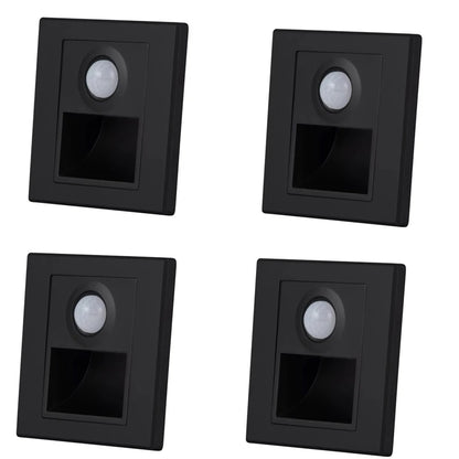 PIR Motion Detector Light Sensor led lights AC 110V-240V Recessed staircase bedroom wall lamp led night light