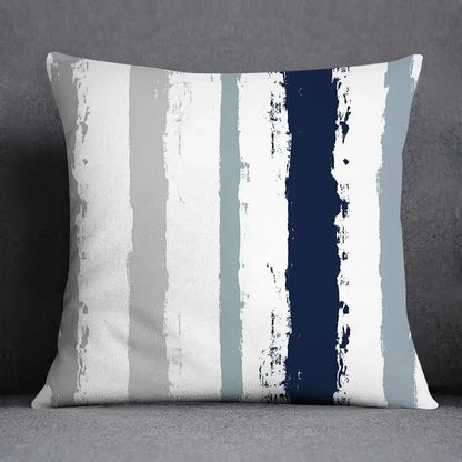 45x45CM Cushion Cover Geometric Pattern Polyester Blue Grey Pillowcase Upholstery Sofa Cushion Throw Pillow Home Decor Pillowcas