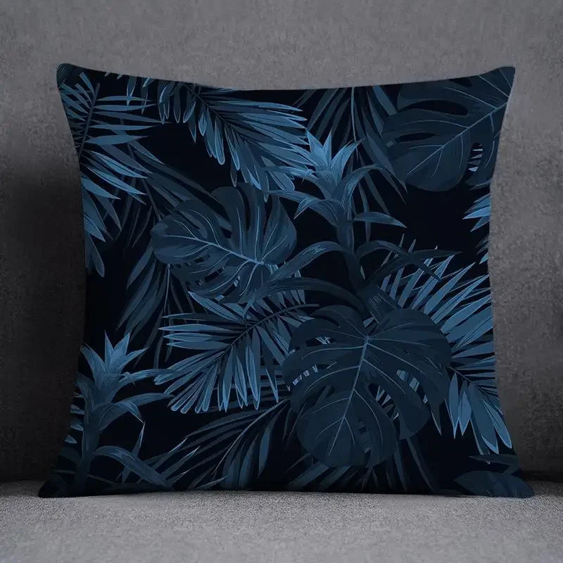 45x45CM Cushion Cover Geometric Pattern Polyester Blue Grey Pillowcase Upholstery Sofa Cushion Throw Pillow Home Decor Pillowcas