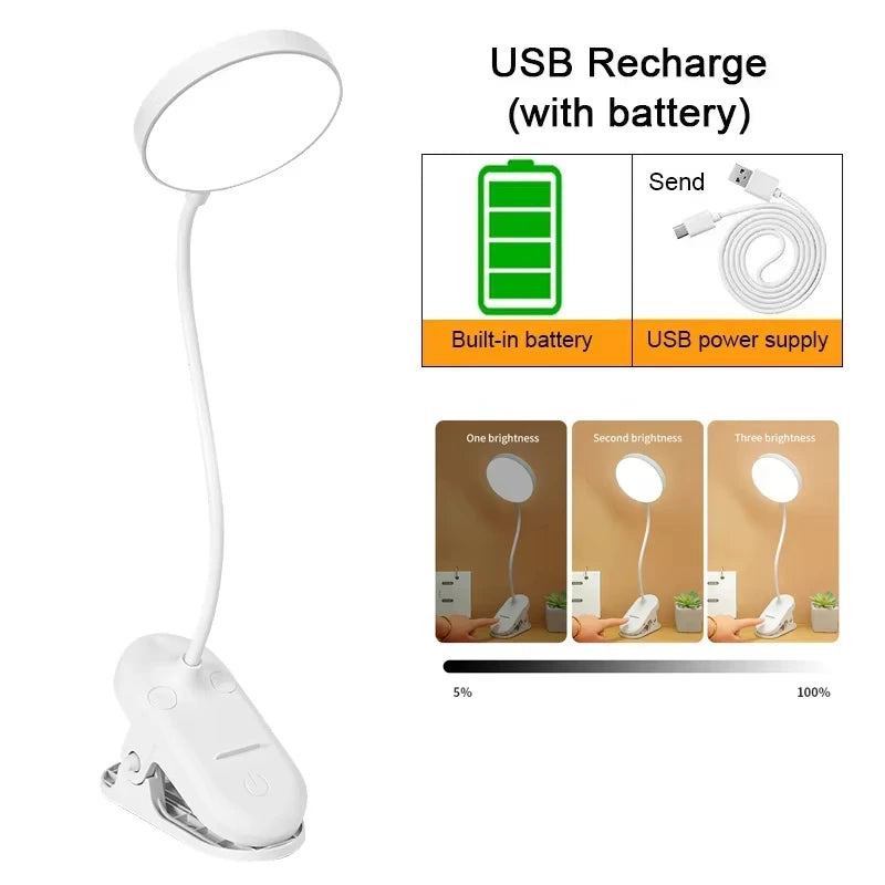 Rechargeable LED Desk Lamp,3 Color Changing & Dimmable,Touch Control Night Light,Bedroom,Modern Ambient Light Bar,Office,Home