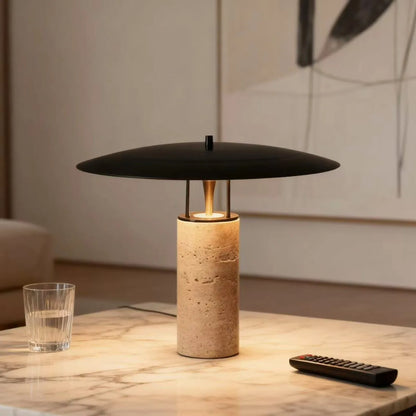 Postmodern LED Minimalist Yellow Stone Table Lamp Designer Art Living Room Bedroom Lamp Nordic Creative Bedside Desk Lights